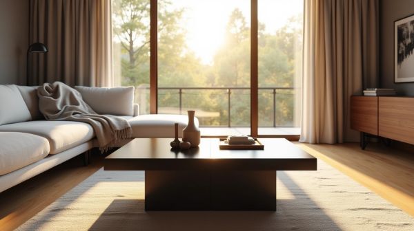 La table basse noire : un atout pour votre salon élégant